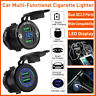 0796826350596 Chgeek Car Cigarette Lighter Socket Splitter Adapter Dual Quick Charge