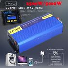 5000w 2500w-12v Edecoa Watt Power Inverter Pure Sine Wave Dc To Ac