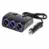 Ok-cla1506 3-socket Okra Car Chargers Cigarette Lighter Power Adapter Dc Outlet Splitter Ub 700355646280