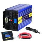 7000w 3500w-12v Edecoa Power Inverter Pure Sine Wave Dc To Ac Lcd