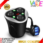 3554 Car Cigarette Lighter Socket Splitter Usb Charger Dc 763163783554