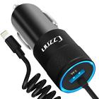 4335021969 Czznn Iphone Car Charger Rapid Usb With Coiled 785197258846