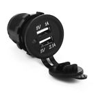 12-24v 4894663489144 Unbranded Dual Usb Charger Blue Led Outlet Socket