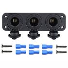 5088 Cllena Cigarette Lighter Power Outlet Adapter Three Hole Panel For