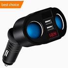 676422376056 Car Chargers Sockets Cigarette Lighter Adapter Dual Usb