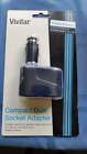 681066856376 Vivitar Car Lcd Double Cigarette Lighter Socket Splitter