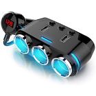703931747449 Car Chargers Cigarette Lighter Splitter Socket Adapter Dual