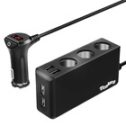 712265435915 Tesla S Modernize Version-tesla-039-s-3-socket-cigarette-igniter-adapter-12v-24v-120w