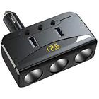 783057954365 Cigarette Lighter Splitter In Power Adapter Voltage Display