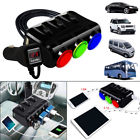 12-24v 855273070737 Unbranded Car Cigarette Lighter Socket Splitter Led Usb