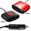 Cca3 88646 Fdg 3 Way Car Cigarette Lighter Socket 12v Dc Power Splitter Charger Adapter 2 Usb 692128288646