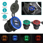 A8b683r-p001023670 Partsdom Led Car Charger Dual Usb Port Splitter Socket Power