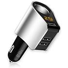 Acychgrvo3ucigarettesvus Aceyoon Cigarette Lighter Splitter Voltmeter Usb Port Fast Car Charger