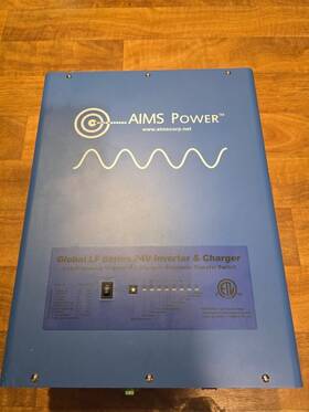 Picoglf6024240sul Aims Power 6000 Watt Pure Sine Inverter Charger 24vdc To 120vac/240vac Output