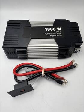 Amazon It020349c Basics 1000w Car Power Inverter - 12v To Ac 110v 13.81 X 7.44 3.07 Inches