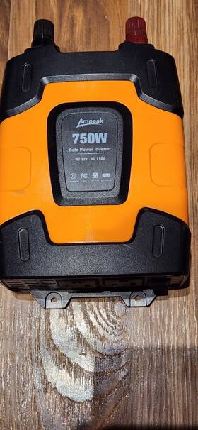 Ampeak Pv7501 750w Power Inverter Dc12v To Ac110v Dual Usb And Ac Used