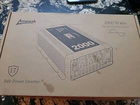Pwus02k1 Ampeak 2000w Pure Sine Wave Power Inverter 17 Protection. Cosmetic Damage