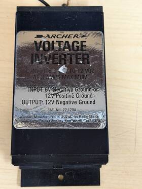 Archer 22-129a Vintage Voltage Inverter 6v To 12v