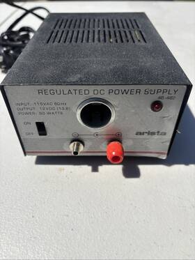 46-482 Arista Regulated Dc Power Supply 12v/ 50w - 4 Amp Continuous Duty New
