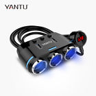 B39wired Yantu Wired Way Cigarette Lighter Socket Splitter Voltmeter Dual Usb
