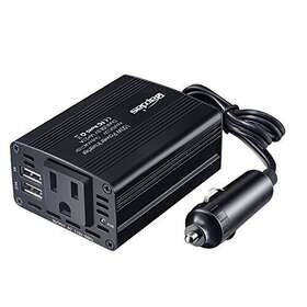 Bapdas 732755372407 150w Car Power Inverter Dc 12v To 110v Ac Converter With 3.1a Dual