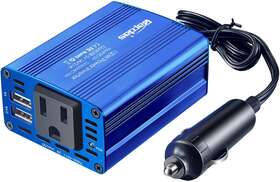 Mt-mx150w Bapdas 150w Car Power Inverter Dc 12v To Ac 110v With 3.1a 2 Usb Ports For Laptop Phone