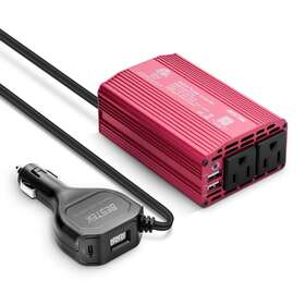 300w Bestek 975452377076 Upgraded Power Inverter For Car Dc 12v To 110v Ac Adapter
