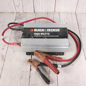 Vec049dcb Black Decker And 1000w Power Converter With Cables Used - Tested Working