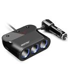 Btsa12bk-mx Bestek 3-socket Cigarette Lighter