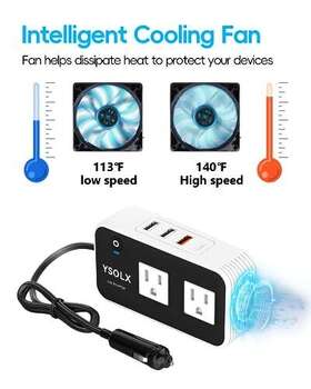 Mt-pc200 Buywhat 200w Car Power Inverter Dc 12v To 110v Ac Converter Fast Charger