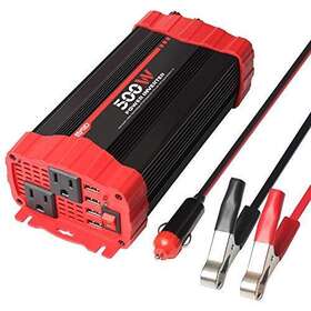 500w Bygd 793611480216 Car Power Inverter Dc 12v To 110v Ac Vehicle Plug Adapter Converter
