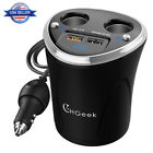 Cc1001c Chgeek Car Cigaretti Lighter Socket Charger Adapter Qc 611864118567