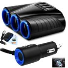 Ccka91331 Way Car Cigarette Lighter Socket Splitter Three Usb 641275349632