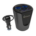 Chgeek Car Cup Charger Usb 12v 24v Multi Function Power Adapter 712265436189