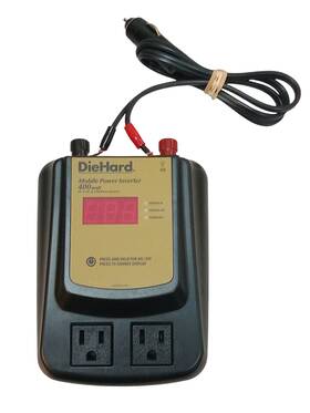 Swc0909 Diehard 400w 2-outlet Mobile Power Inverter With 1 Usb Port Tested Working