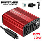 Dm300w Poweradd Car Power Inverter Dc To Ac Usb Adapter Charger
