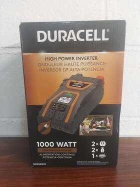 Dr1000inv Duracell 1000w High Power Inverter With Type C Usb Port No Cords Inclu