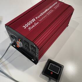 E Lion Electronics F-6000p 3000w 6000w Peak Power Inverter Pure Sine Wave 12v To 110v 60hz Lcd Rv Converter