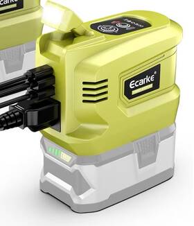 Ecarke 070220001-us-fba-8 200w Power Inverter Compat With Ryobi 18v 2 Usb 1 Type-c Ac 110v Outlet