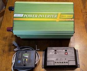 Dpp10 Edecoa 1000 Watt Pure Sine Wave Inverter Remote Ed-rc And Solar Charge Converter