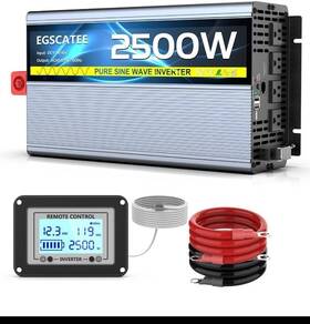 Egscatee Th-12v-2500w 2500w Pure Sine Wave Inverter - Dc 12v To Ac 110/120v