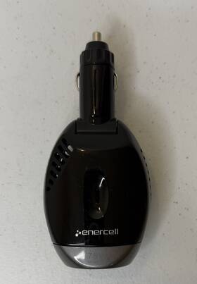 220-0133 Enercell 75 Watt To 115vac Car Plug Power Inverter Usb Output - Tested And Works