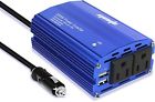 300w Epauto Car Power Inverter Dc 12v To 110v Ac Converter With Dual Usb Charger 690443852436