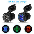 Ey-ve0003 Dual Usb Car Cigarette Lighter Socket Splitter Charger Power Adapter