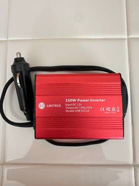 Foval 629722458199 150w Car Power Inverter 12v Dc To 110v Ac Converter Vehicle Adapter Plug