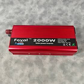 Foval F-2000a 2000w Inverter 12v Dc To 110v Ac 850w Cont Dual Outlet Usb Tested