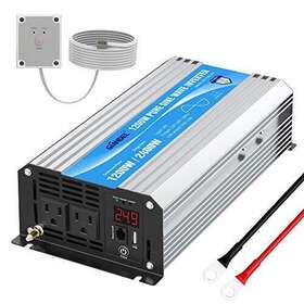 Giandel 713923334878 24v Pure Sine Wave Power Inverter 1200w Dc To Ac 120v With Remote Control