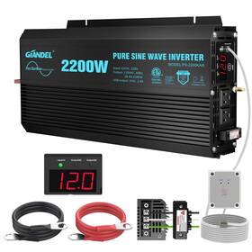 Ps-2200kar Giandel Pure Sine Wave Power Inverter 2200watt Etl Ul458 Listed Dc 12v To 120 Vac Wit