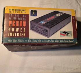 Go Power 752355706006 Pc600 Inverter 600w Continuous 1000w Peak 12v To 110v Triple Outlet Tested