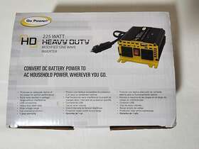 Gp-225hd Go Power 839085007808 225 Watt Heavy Duty Modified Sine Wave Inverter - New